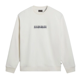 Pull Napapijri Men Box Sweatshirt White Whisper