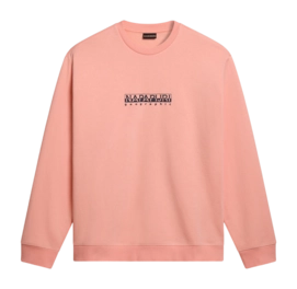 Jumper Napapijri Men Box Sweatshirt Pink Salmon 24