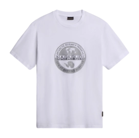 T-Shirt Napapijri Men S-Bollo 1 Bright White