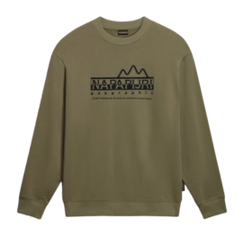 Pull Napapijri Men B-Faber Crew Green Lichen