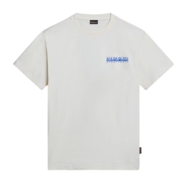 T-Shirt Napapijri S-Boyd Herren White Whisper