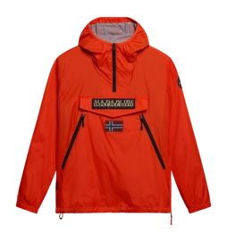 Veste Napapijri Unisexe Rainforest Ripstop Anorak V2 Orange Spicy
