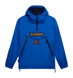 Veste Napapijri Unisexe Rainforest Ripstop Anorak V2 Bleu Lapis