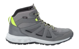 Walking Boots Jack Wolfskin Men Woodland 2 Texapore Mid Pebble Grey