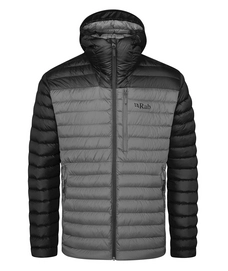 Jacke Rab Microlight Alpine Herren Black Graphene