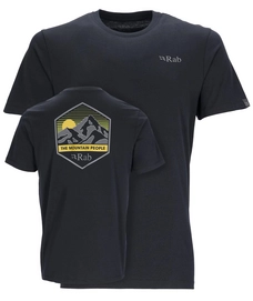 T-Shirt Rab Stance Mountain Peak Herren Beluga