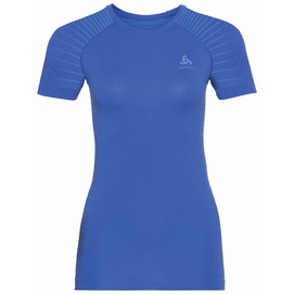 Ondershirt Odlo Women BL Top Crew Neck S/S Performance Light Amparo Blue Marina