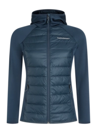 Veste Peak Performance Femme Down Hybrid Hood Jacket Blue Shadow 24