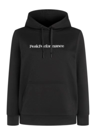 Hoodie Peak Performance Women Big Logo Hood Black