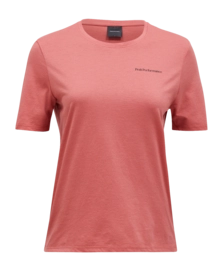 T-Shirt Peak Performance Women Explore Logo Tee Trek Pink