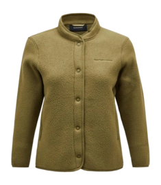 Cardigan Peak Performance Women Fleece Snap Snap Green