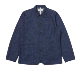 Veste Universal Works Hommes Bakers C Atlantic Denim Indigo
