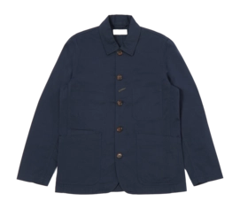 Veste Universal Works Men Bakers Twill Navy