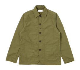 Veste Universal Works Men Bakers C Recycled Poly Tech Olive