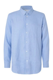 Chemise Samsoe Samsoe Men Liam NF Brunnera Blue