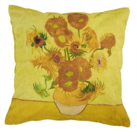 Sierkussen Beddinghouse x Van Gogh Museum Sunflower Geel (45 x 45 cm)