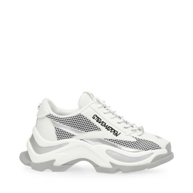 Steve Madden Women Zoomz White Silver