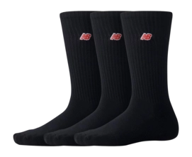 Socken New Balance NB Patch Logo Crew Unisex Black (3er-Set)