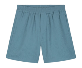 Short Olaf Hussein Men Seersucker Storm Blue