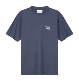 T-Shirt Olaf Hussein Homme Flower Poster Washed Navy