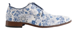 Rehab Men Fred Floral Tattoo Blue White