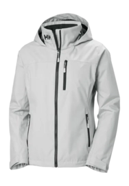 Jacke Helly Hansen Crew Hooded Midlayer Jacket 2.0 Damen Grey Fog