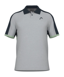 Polo Shirt Shirt HEAD Men Play Tech Grey Celery Green