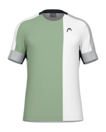 Tennisshirt HEAD Men Play Tech White Celery Green
