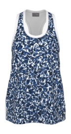 Tennisshirt HEAD Women Agility Tank Top Print Vision Royal