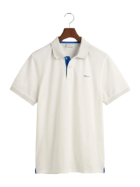 Polo GANT Men Contrast Pique Polo Eggshell