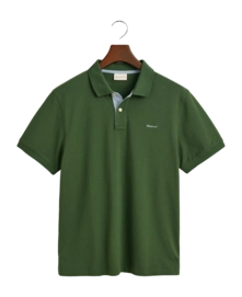 Polo GANT Men Contrast Pique Polo Pine Green