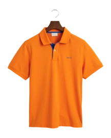 Polo Shirt Shirt GANT Men Contrast Pique Polo Shirt Sweet Orange 24