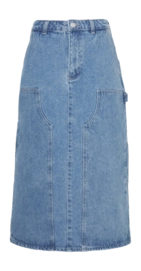 Jupe Obey Women Painter's Midi Light Indigo