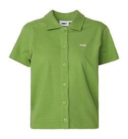 Chemise Obey Women Jones Button Down SS Piquant Green