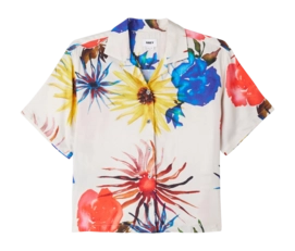 Chemise Obey Women Multi Flowers Unbleached Multi