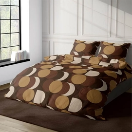 Dekbedovertrek Satin d'Or Artballs Bruin Satijn