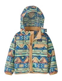 Veste Patagonia Bébé Baggies High Hopes Geo Salamander Green