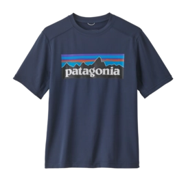 T-Shirt Patagonia Kids Capilene Silkweight P-6 Logo New Navy '24