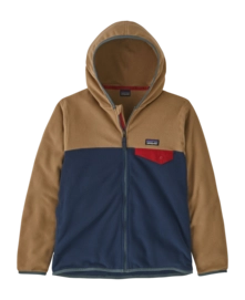 Zip Sweatshirt Patagonia Kids Micro D Snap-T New Navy Grayling Brown