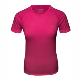 Ondershirt Schöffel Women Merino Sport Shirt 1/2 Arm W Raspberry Sorbet