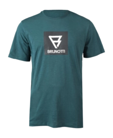 T-Shirt Brunotti Men John-Logo-Slub Fuel Green