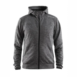 Fleecejacke Craft Leisure Full Zip Hood Dark Grey Melange Herren