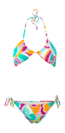 Maillot 2 Pièces Brunotti Femme Aviva-Swirl Swirl Multi Pink