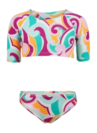 Maillot 2 Pièces Brunotti Fille Ames-Swirl Swirl Multi Pink
