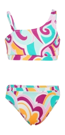 Maillot 2 Pièces Brunotti Fille Avivi-Swirl Swirl Multi Pink