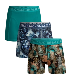 Boxer Shorts Muchachomalo Boys Athens Print Print Green (3-Pack)