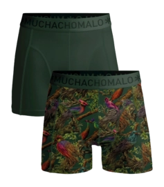 Boxer Muchachomalo Garçon Solid Print Green (Lot de 2)