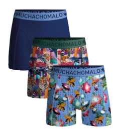 Boxershorts Muchachomalo Bricks Herren Print Print Blue (3er-Pack)