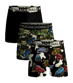 Boxer Shorts Muchachomalo Boys Figures Print Print Black (3-Pack)