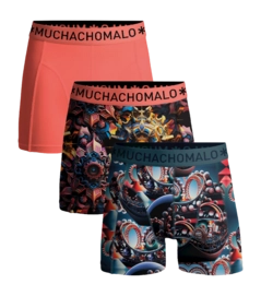 Boxershort Muchachomalo Men Nostalgic Print Print Pink ( 3-Pack )